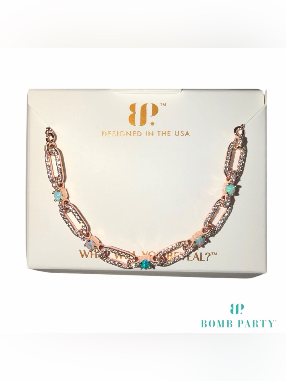 BP: Fifth Avenue Gradient Lab-Grown Emerald Fire Opal on Rose Gold